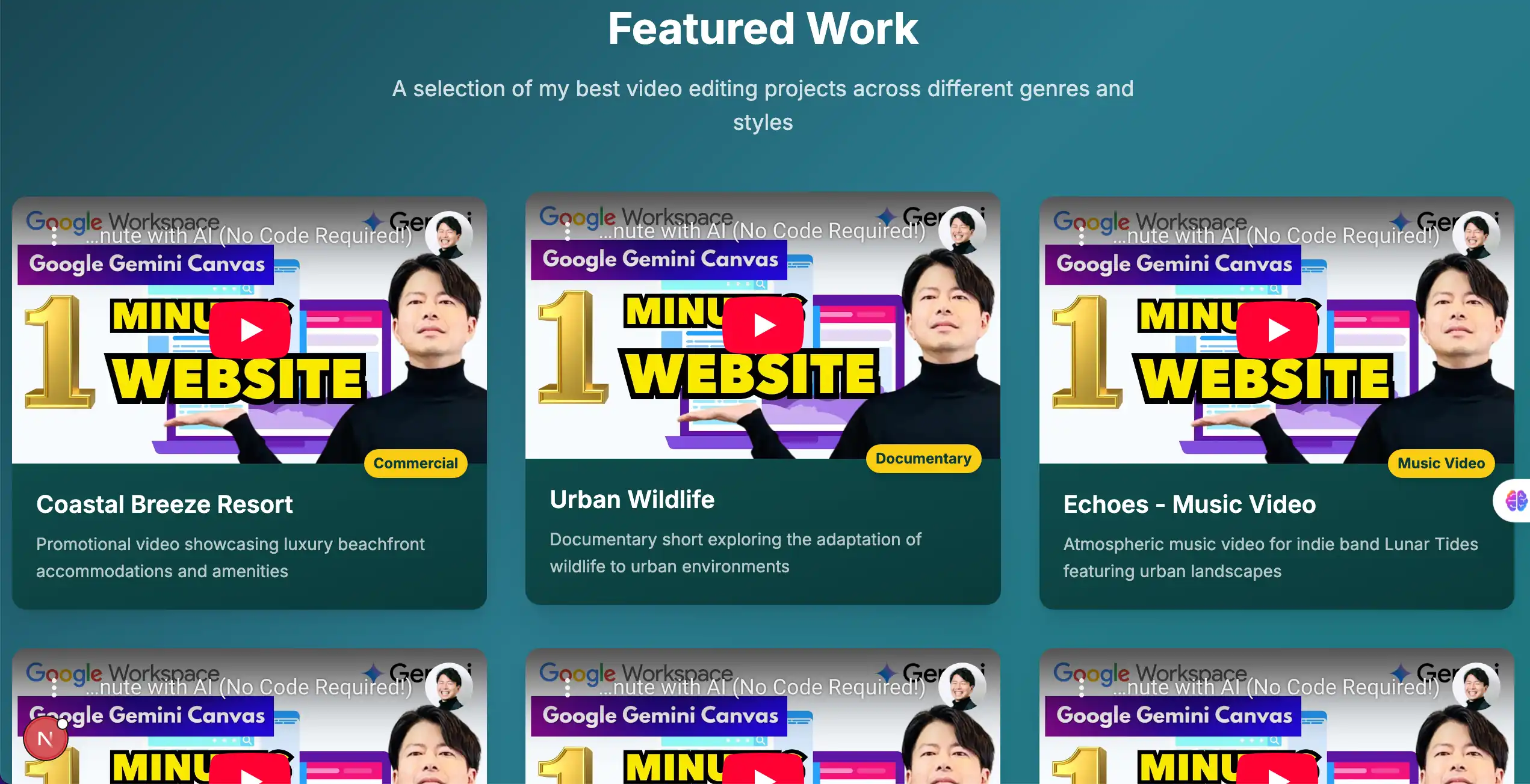 🌸  green Soft & Stunning Portfolio Template  - View 2